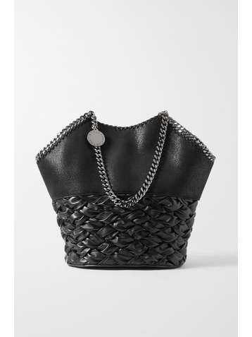 STELLA MCCARTNEY + NET SUSTAIN Falabella medium woven vegetarian leather tote