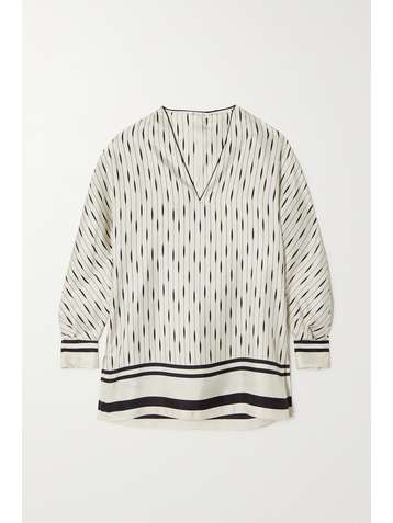 LORO PIANA Madoline Galleria printed silk-twill blouse