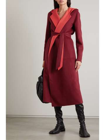 LORO PIANA Stefan reversible belted cashmere coat