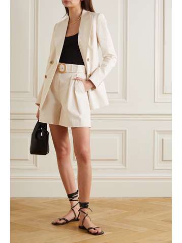 REBECCA VALLANCE Blazer à double boutonnage en coton mélangé Verano