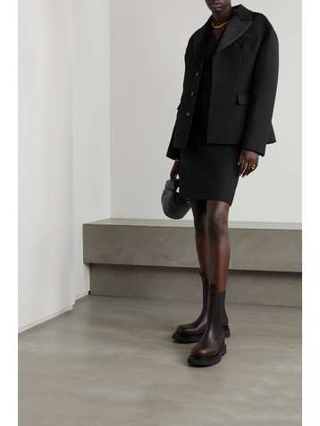 BOTTEGA VENETA Veste en grain de poudre à finitions en satin