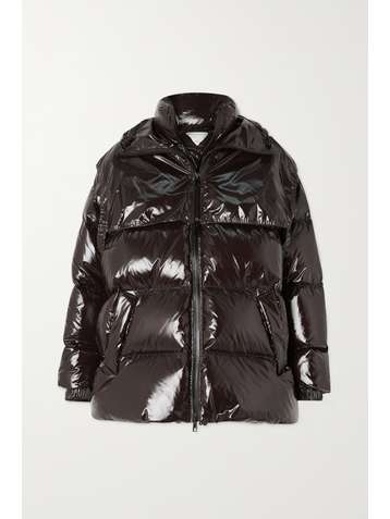 BOTTEGA VENETA Hooded quilted glossed-shell down jacket