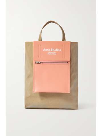 ACNE STUDIOS Baker Out medium canvas and printed leather tote