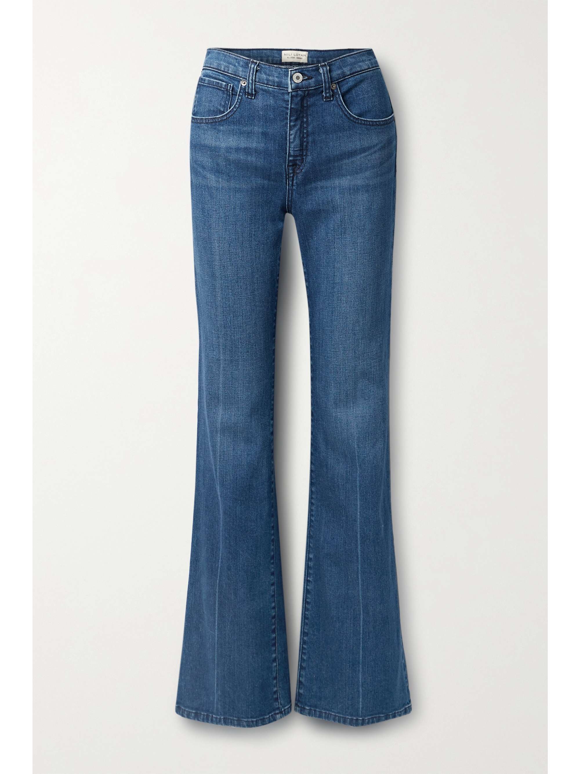 Dark denim Celia high-rise straight-leg 