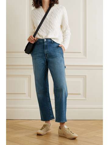 NILI LOTAN Carpenter high-rise tapered jeans