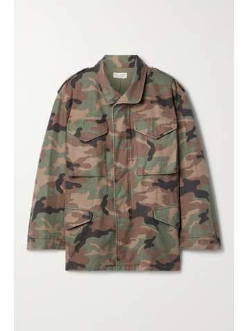 NILI LOTAN Jackie camouflage-print cotton jacket
