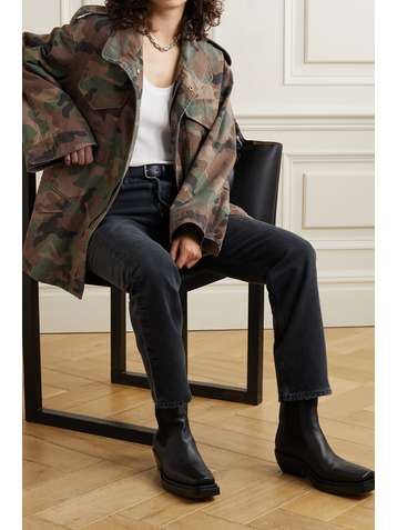 NILI LOTAN Jackie camouflage-print cotton jacket