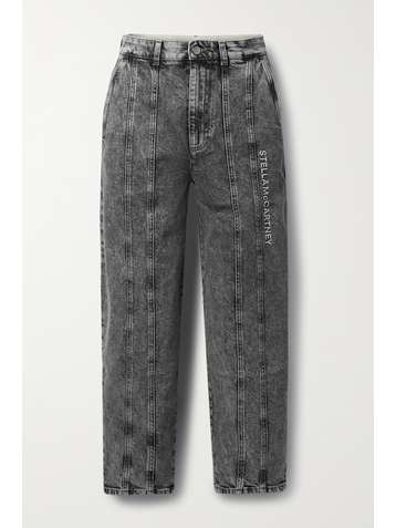 STELLA MCCARTNEY + NET SUSTAIN embroidered organic mid-rise boyfriend jeans