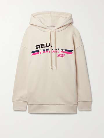 STELLA MCCARTNEY + NET SUSTAIN printed organic cotton-jersey hoodie