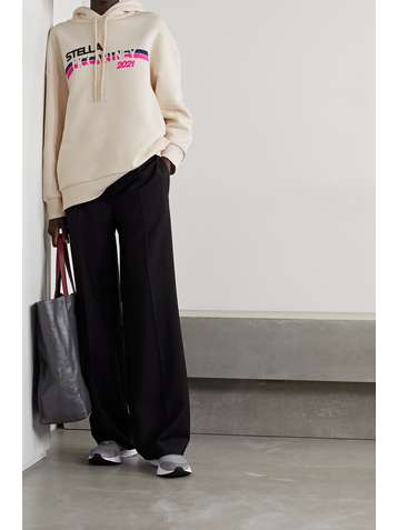 STELLA MCCARTNEY + NET SUSTAIN printed organic cotton-jersey hoodie