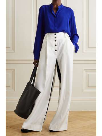 STELLA MCCARTNEY Eva silk crepe de chine blouse