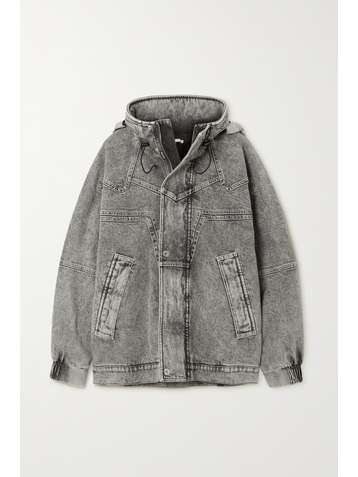 STELLA MCCARTNEY + NET SUSTAIN Galaxy hooded organic denim jacket