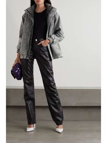 STELLA MCCARTNEY + NET SUSTAIN Galaxy hooded organic denim jacket