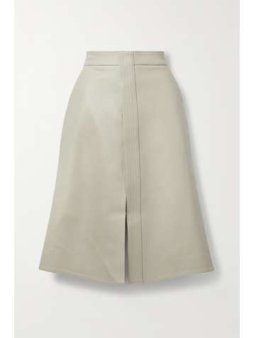 STELLA MCCARTNEY Lauren vegetarian leather midi skirt