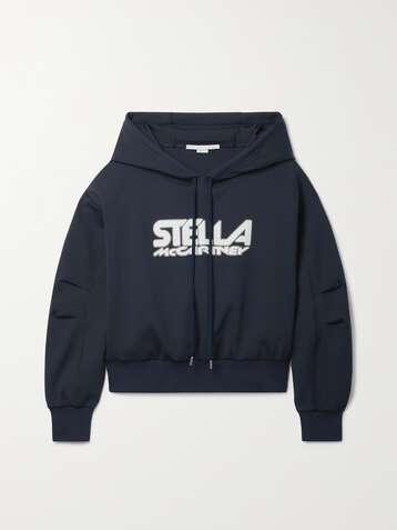 STELLA MCCARTNEY Scuba printed tech-jersey hoodie