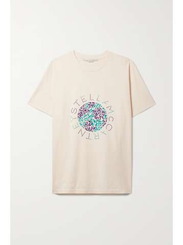 STELLA MCCARTNEY + NET SUSTAIN printed organic cotton-jersey T-shirt