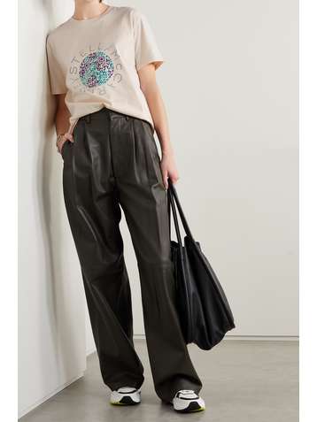 STELLA MCCARTNEY + NET SUSTAIN printed organic cotton-jersey T-shirt