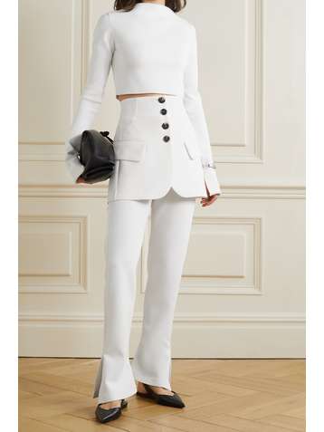 PROENZA SCHOULER Haut raccourci en mailles stretch