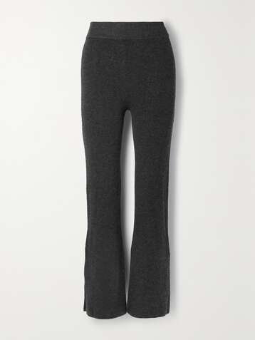 LE ORE Lodi ribbed-knit flared pants