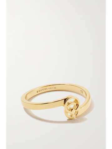 GUCCI Running 18-karat gold ring