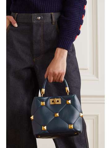 VALENTINO Valentino Garavani Roman Stud small quilted leather tote