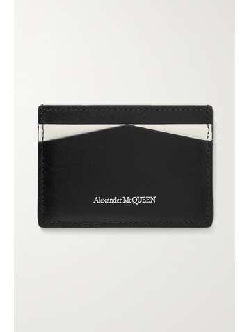 ALEXANDER MCQUEEN Kartenetui aus bedrucktem Leder