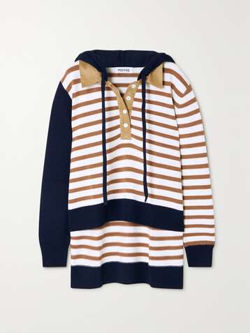 MONSE Striped merino wool hoodie