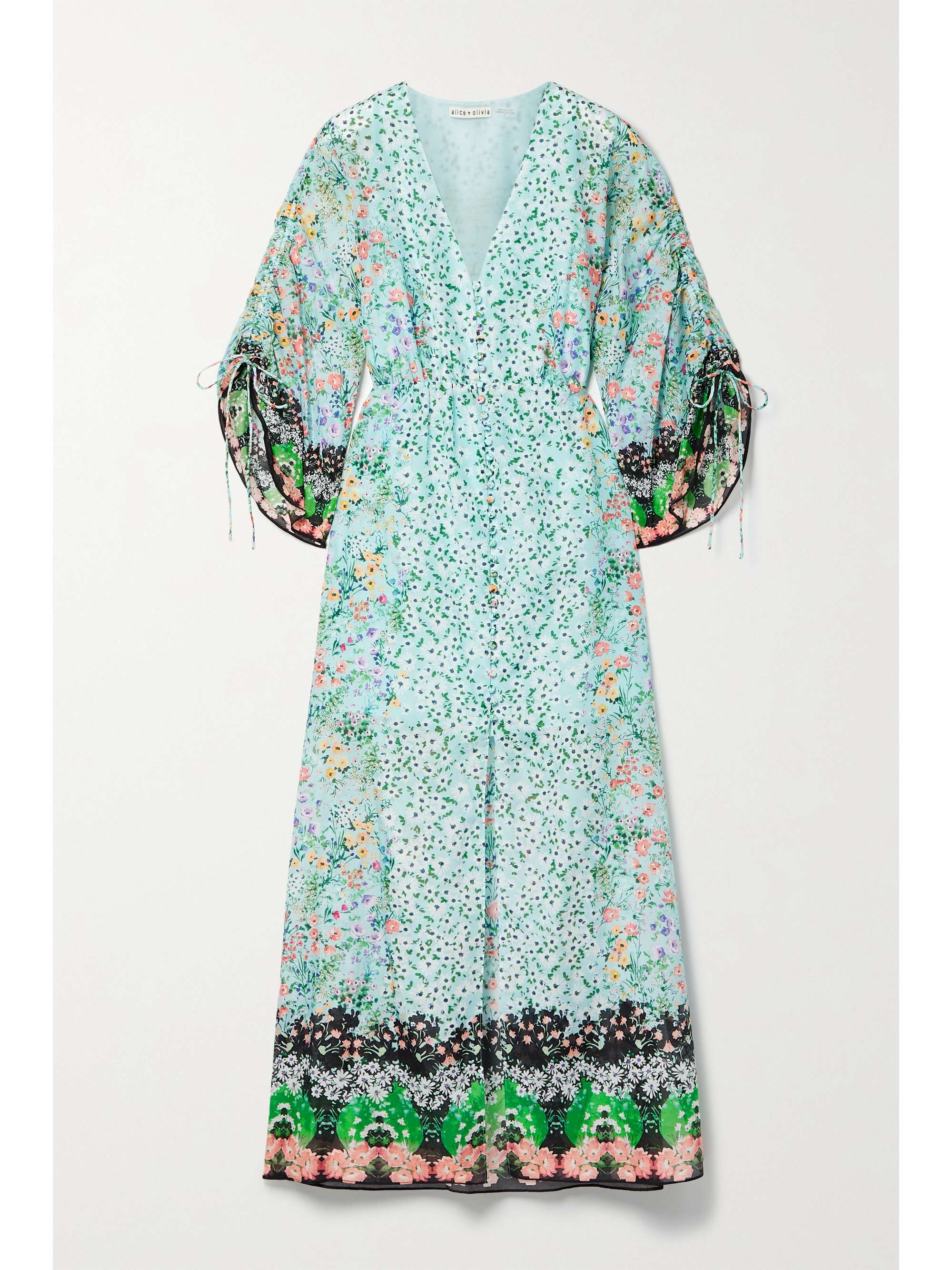 silk-blend maxi dress | ALICE + OLIVIA 
