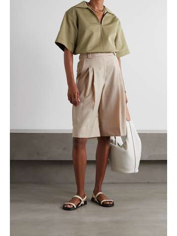 BY MALENE BIRGER Raemoe pleated twill shorts
