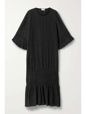 BY MALENE BIRGER Ausia tiered ramie-gauze midi dress