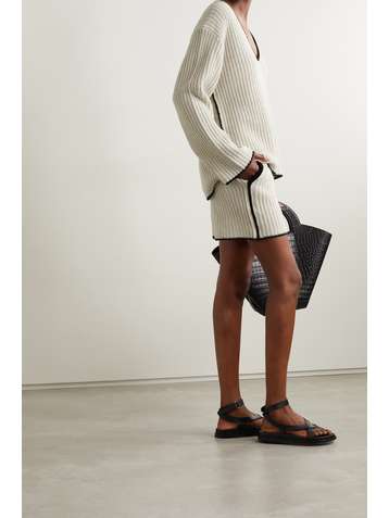 BY MALENE BIRGER Catua ribbed-knit shorts