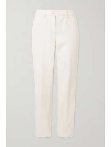 AKRIS Magda cotton-blend slim-leg pants