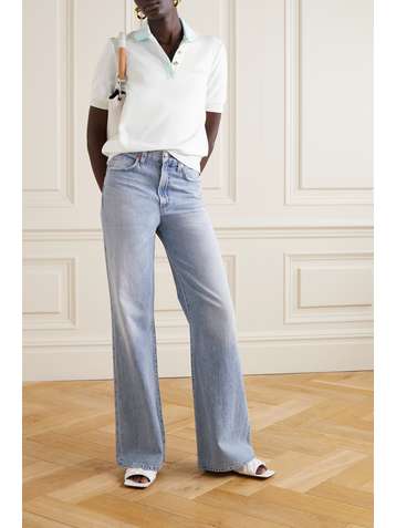 BALMAIN Polo en jersey de coton à broderies