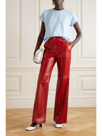 BALMAIN T-shirt en jersey de coton floqué