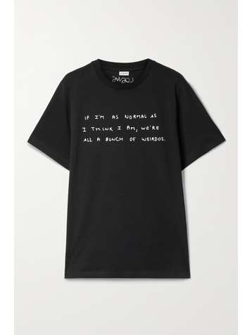 LOEWE T-Shirt aus Baumwoll-Jersey mit Print