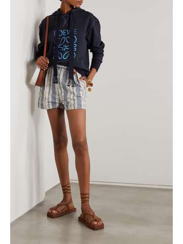 LOEWE Hoodie aus Baumwoll-Jersey mit Stickerei
