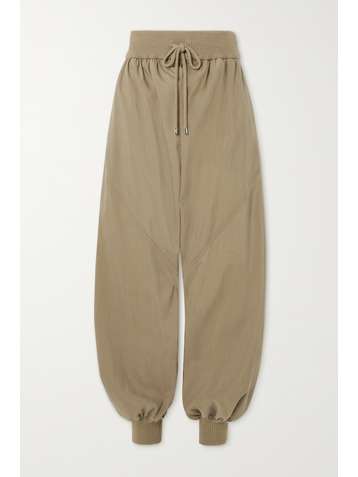 LOEWE Hose aus einer gerippten Seidenmischung mit Wollbesätzen