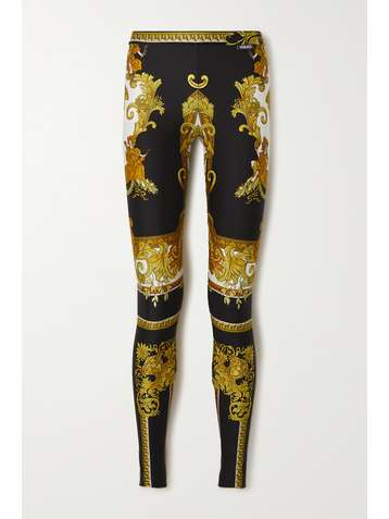 VERSACE Leggings aus Stretch-Jersey mit Print