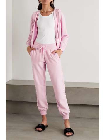 VERSACE Jogginghose aus Frottee aus einer Woll-Kaschmirmischung mit Applikation