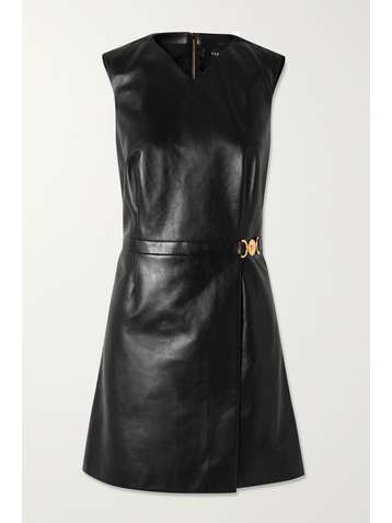 VERSACE Verziertes Minikleid aus Leder