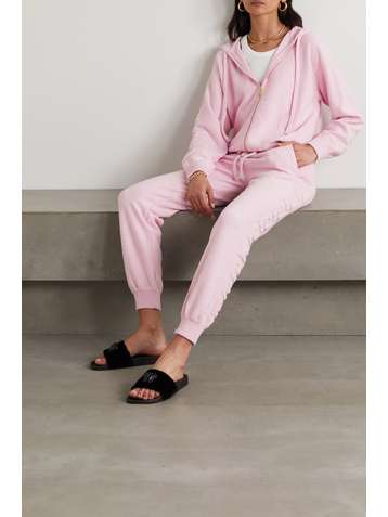 VERSACE Kapuzenjacke aus Frottee aus einer Woll-Kaschmirmischung mit Applikation