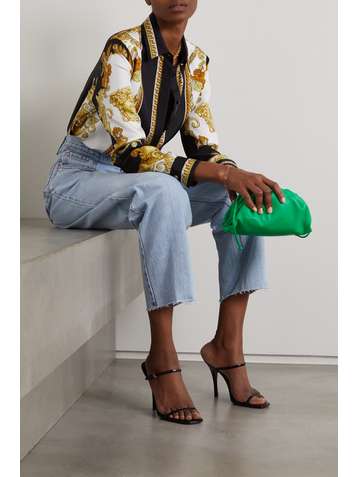 VERSACE Hemd aus bedrucktem Seiden-Twill