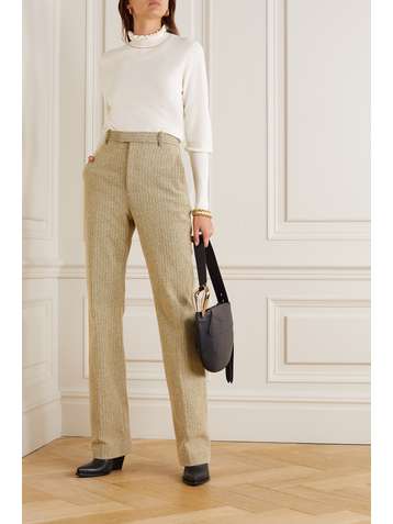 CHLOÉ Ruffled wool turtleneck sweater
