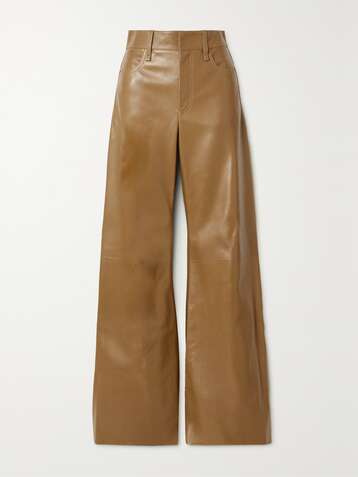 CHLOÉ Leather flared pants