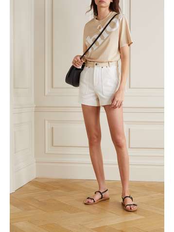 CHLOÉ + NET SUSTAIN printed organic cotton-jersey T-shirt
