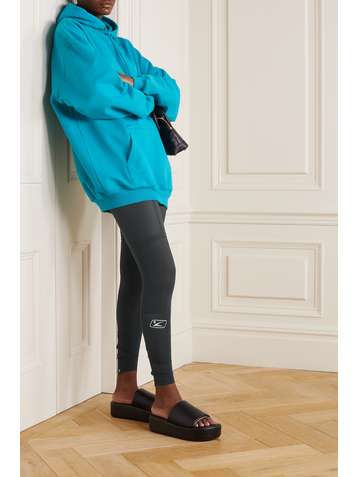BALENCIAGA Trompe-L'œil Leggings aus Stretch-Jersey mit Print