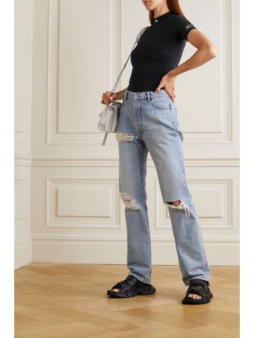 BALENCIAGA Oberteil aus Stretch-Jersey mit Print