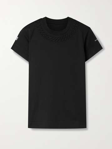 GIVENCHY Embossed cotton-jersey T-shirt