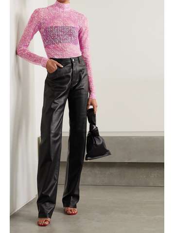 GIVENCHY Printed devoré Lyocell-blend top
