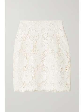 DOLCE & GABBANA Mini-jupe en dentelle cordonnet